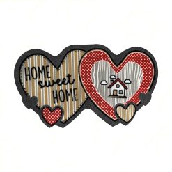 Zerbino Flomat Cuore 40x70 cm Antiscivolo Gomma Interni Esterni Made in italy