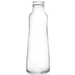 Bottiglia in Vetro Bocca Larga Grande Eco da 1100 ml con Tappo per Tavola Acqua