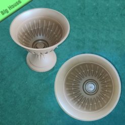 CALICE IN RESINA LINEA ALBA PER FIORI GIARDINO ESTERNO ALTO LUNGO E RESISTENTE - immagine 5