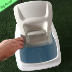 Pattumiera Basculante Plastica Europa 65L Oliva con Coperchio Bianco e Nero - immagine 5
