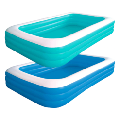 Piscina Gonfiabile Grande da Terrazzo Giardino + Kit Riparazione 305×183×56h cm