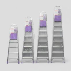 Scala Allungabile DOMINA Alluminio 5-8 Gradini 120kg Trasportabile e Antiscivolo