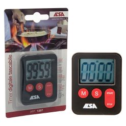 Timer Tascabile Ilsa Digitale Plastica ABS Funzione Cronometro Countdown Cucina
