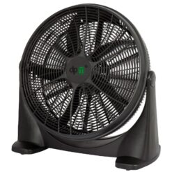 Ventilatore da Terra Pavimento Grecale Grande Nero 5 Pale 90W 3mod Alta Velocità
