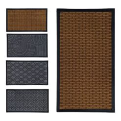 Zerbino Mark Rettangolare da Esterno Rigido 40×70 cm con Bordo in Gomma Ingresso