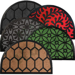 Zerbino Poli Web Mezzaluna Ingresso per Esterno Tappeto Antiscivolo 40×60 cm