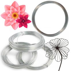 Cavo Metallico Filo Metallo per Legatura Fiori Fatti a Mano in Acciaio Zincato