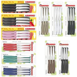 Coltelli da Tavola Acciaio Inox 10,7cm Manico Colorato in PP Lavastoviglie