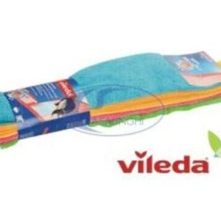 Panno in Microfibra Vileda Conf. da 4 Pz. Straccio Assorbente Colori Vivaci