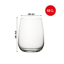 Set Bicchieri in Cristallo Restaurant 43 CL  3/6 Pezzi Ideali per Acqua e Bibite - immagine 3