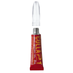 Tubetto Super Colla 21 Adesivo in Gel Istantaneo Ultra Rapido Cianoacrilato 3g - immagine 3