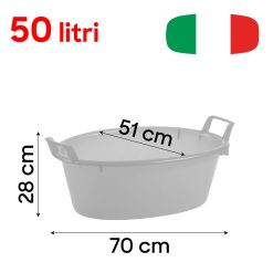 Stefanplast Bacinella Ovale Polietilene Azzurro Neutro 45-80 cm - immagine 10