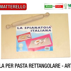TAVOLA PER PASTA RETTANGOLARE SPIANATOIA CON MATTARELLO FARINA IMPASTO