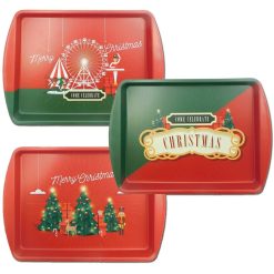 Vassoio Natalizio per Amari Caffè Tè Cenone di Natale Merry Christmas Carol