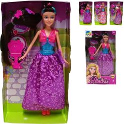 Bambola Principesse Giocattoli per Bambine Ragazze Bambolina con Capelli Lunghi