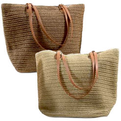 Borsa da Mare Spiaggia Piscina Grande con Manici in Juta Iuta Yuta 50×17×36h cm