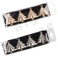 Fermo Porta Tovaglioli Metallo di Natale 4 Pz. Decorazioni Natalizie Fazzoletti