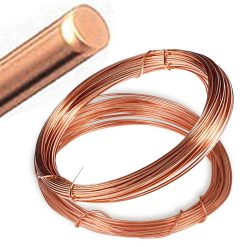 Filo di Rame Solido 100% Cavo Conduttore Scoperto per Bobina e Oreficeria gr. 50