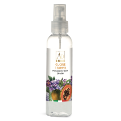 Profumatore Spray Profumo per Ambienti Tessuti Glicine e Papaya Erogatore 250 ml