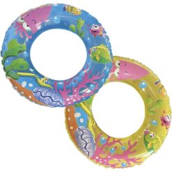 Anello Salvagente Ciambella Gonfiabile Ragazzi Bambini Pesci Oceano Piscina Mare