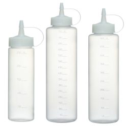 Bottiglia Dosatore in Plastica da 250ml a 750ml  Pasticceria Cucina Dolci Corsa