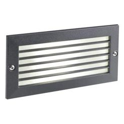 Faretti Segnapasso e Griglia Luce LED da Incasso Parete Muro IP54 Nero 40 W