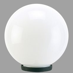 Faretto Lampioncino Opaca Ø25mm Faro Luce LED Testa Palo Ø60mm E27 Nero 60W