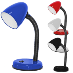 Lampada Study da Scrivania Lampadina LED E27 Asta Flessibile IP20 Grande