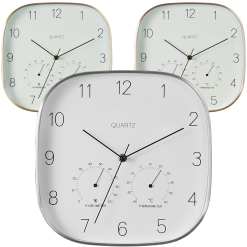 Orologio Analogico con Lancette da Muro Parete Igrometro Umidità + Termometro