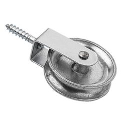 Puleggia Carrucola con Vite da 6 mm in Acciaio Zincato Ø 30 mm per Fischer