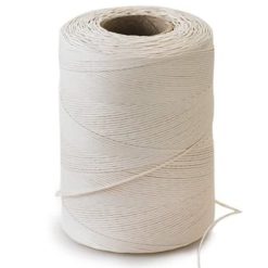 Rocchetto di Lino Naturale Filo Bianco 180m per Decorazioni Artigianato Ø 0