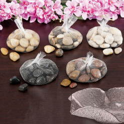 Sassi Sassolini Decorativi Colorati Vasi Piante Terriccio Grandi in Retina 800g