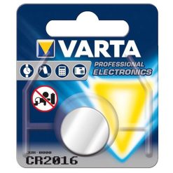 Varta Batteria Pila a Bottone Tampone CR2016 DL2016 (LF-1/04Y) al Litio da 3 V