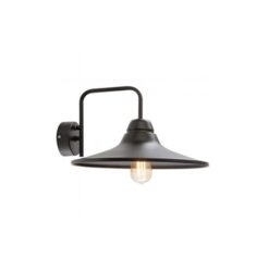 Applique in Basso da Esterno E27 in Metallo Sovil Nero