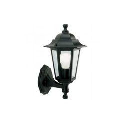 Applique in alto mini esagonale lampada classica da esterno nero