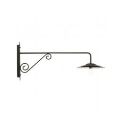 Applique in basso design antico lampada da parete in metallo 109cm grigio