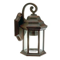 Applique in basso lampada a lanterna classica da parete esterno ruggine