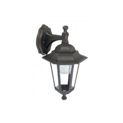 Applique in basso mini esagonale lampada classica da esterno nero