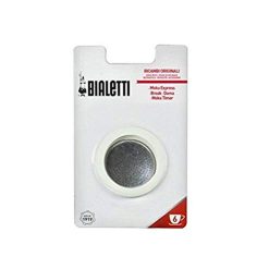 Bialetti Moka Guarnizione e Filtro in Alluminio 6 Tazze, Bianco, 3-6