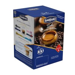 CAPSULE CAFFE' BOX 100 PZ. COMPATIBILI MACCHINE BIALETTI MISCELA BLU CREMOSO - immagine 3