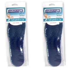 CASAPIU' - Solette In Gel Di Silicone, Antiodore Taglia 35/44-2 Paia