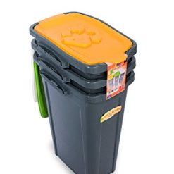 Duplast DU-75801 Tris Pattumiera per Raccolta Differenziata Salvaspazio, Grigio, 35 x 25 x 53 cm, 3 unità
