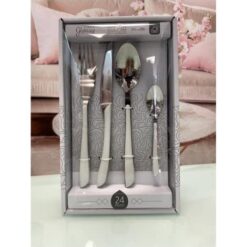 POSATE SET 24 PZ. GLOSSY GRIGIO