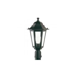 Lampada Testa Palo Diametro 60Mm Colore Nero Da Esterno Linea Esagonale Sovil