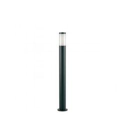 Lampioncino da esterno palo tondo da giardino 100 cm nero