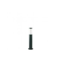 Lampioncino da esterno palo tondo da giardino 55 cm nero