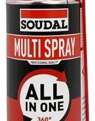 Multi Spray, 200ml, Trasparente, Spray Universale Multiuso con 8 Funzioni, Per Metalli, Plastiche e Gomma, Ideale per Viti e Cerniere, Utilizzabile da Qualsiasi Angolazione (1)