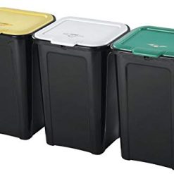 PATTUMIERA Secchio Cestino PATTUMIERE Raccolta DIFFERENZIATA Tris TONTARELLI 44 Litri x3pz