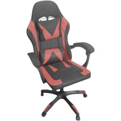 POLTRONA Gaming da Corsa, Sedia da Gioco Ergonomica Nera, Poltrona Girevole con Braccioli per Computer e Videogiochi, Design Sportivo (2, ROSSA)
