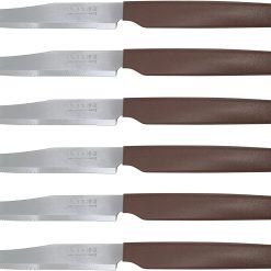 Pedrini 04GD029 Coltelli da Tavola, serie Active Acciaio Inossidabile, 6 coltelli